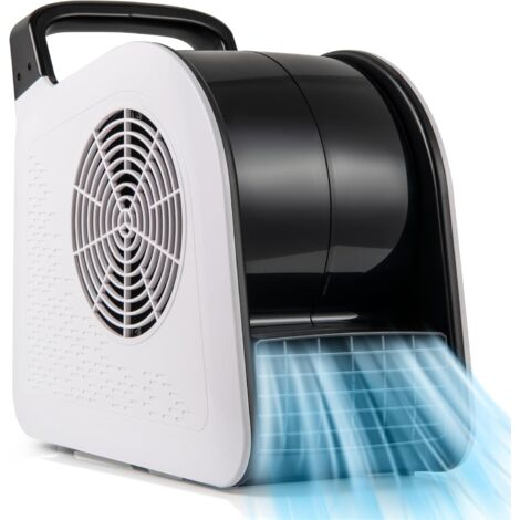COSTWAY Ventilateur Soufflant à Haute Vitesse 3 Vitesses, Ventilateur Portable avec Tête Pivotante à 185° pour Séchage Refroidissement 130 W 552 M³/H, 2 Prises CA, pour Maison Garage