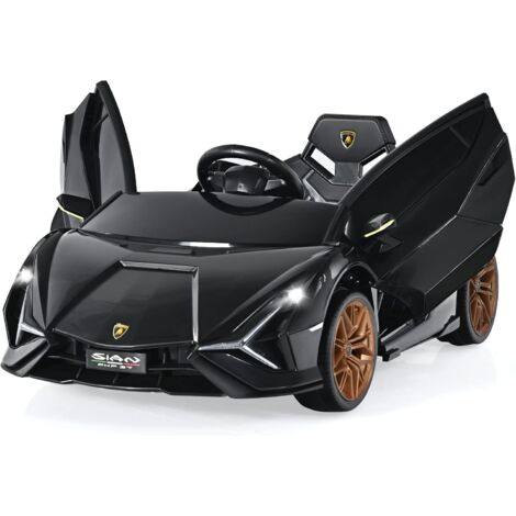 Costway – Voiture électrique pour enfants 12V – Télécommande 2,4G – 2 portes papillons – Démarrage progressif – Charge 25kg – Phares LED et musique