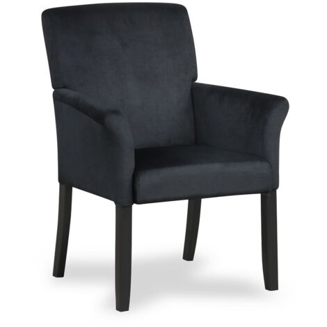 COSTWAY Waiting Room Chair Velvet Executive Reception Chair w/ Padded Armrests