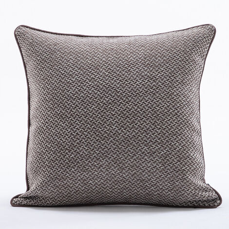Coton lin lin canapé oreiller housse de coussin couleur unie dossier taie d'oreiller 45*45 cm sans noyau