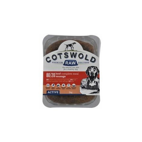 Cotswold Raw Active Sausage Beef - 1kg - 384012