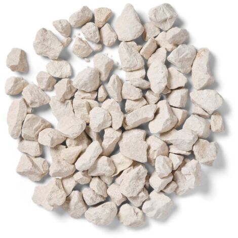 Cotswold Stone Bulk Bag 850 kg Chippings - 14-26 mm Cream Coloured Limestone - L100 x W100 x H80 cm