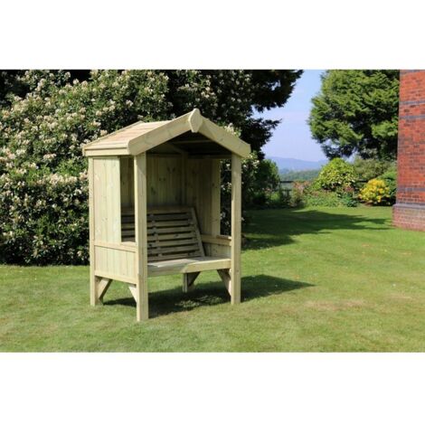 Cottage Arbour - Seats 2 - L90 x W135 x H190 cm - Min. Assembly Required - Set of Waterproof Cushions Included