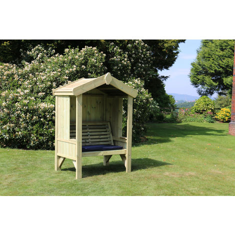 main image of "Cottage Arbour - Seats 2, wooden garden bench"