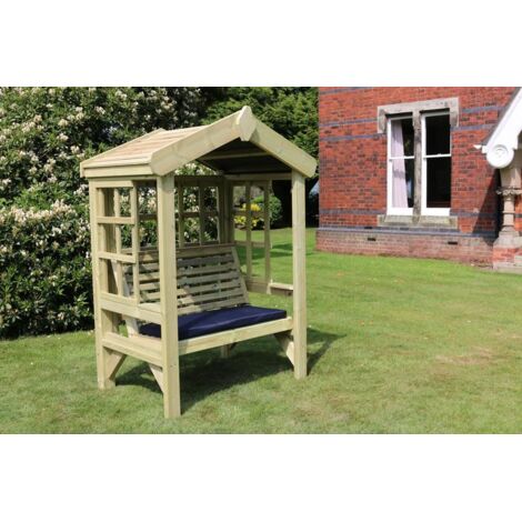 Cottage Arbour Trellis Wooden Garden Bench Sits 2