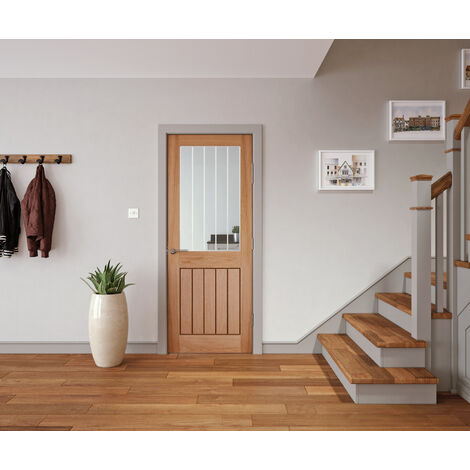 RADMAT BUILDING PRODUCTS Cottage Oak Glazed 1 Lite 1 Panel 1981 x 686mm