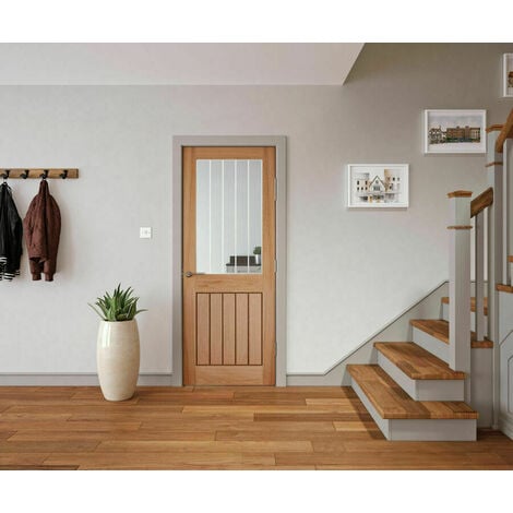 Cottage Oak Glazed 1 Lite 1 Panel 1981 x 762mm
