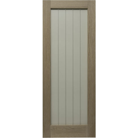 Cottage Oak Glazed 1 Lite Internal Door 1981 x 762mm