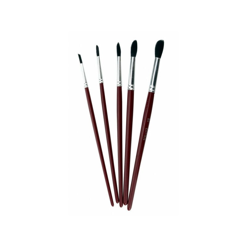 COTTAM BRUSH Touch-Up Paint Brushes - Assorted Sizes - Pack of 5 - PAB00010