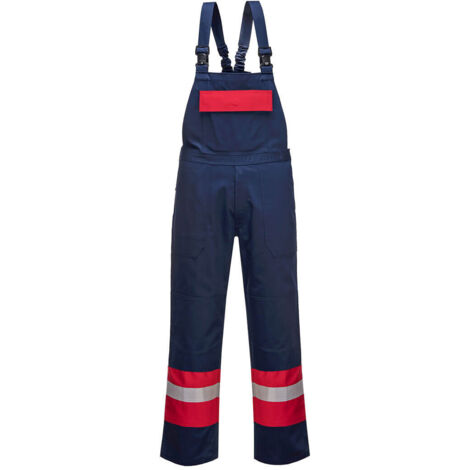 Cotte à bretelles Bizflame Plus couleur : Marine taille S - PORTWEST