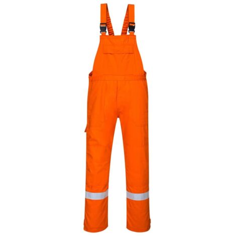 Cotte à bretelles Bizflame Plus couleur : Orange taille S - PORTWEST