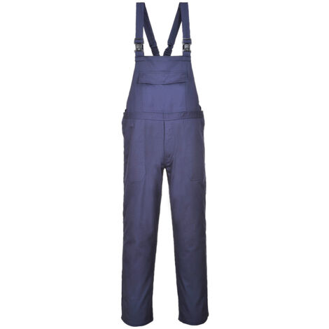 Cotte à Bretelles Bizflame Pro couleur : Marine taille M - PORTWEST