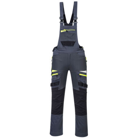 Cotte à Bretelles Dx4 Gris Métal Xl Confort, Durabilité Et Flexibilité Professionnelle - Portwest