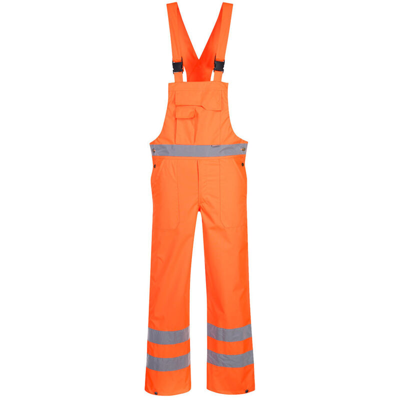Hosenträger-overall Hi-vis, Ungefüttert, Farbe, Orange, Größe L - Portwest