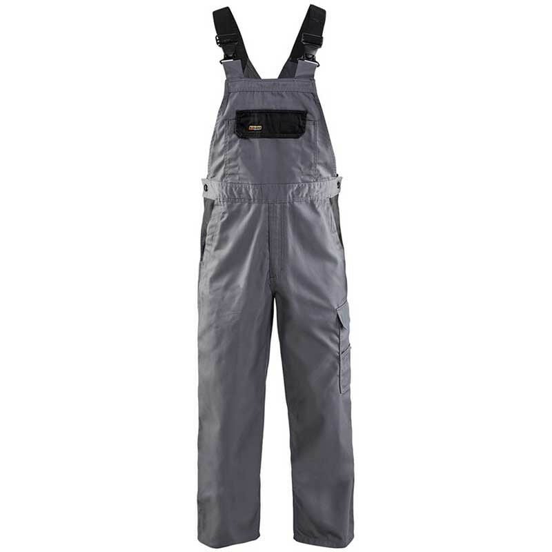 Cotte à bretelles industrie Blaklader 2664 - Déstockage - Gris clair - 44 - Jambes courtes - Gris clair