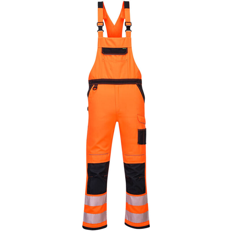 Portwest Latzhose Pw3 Hochsichtbar Orange/schwarz Xl