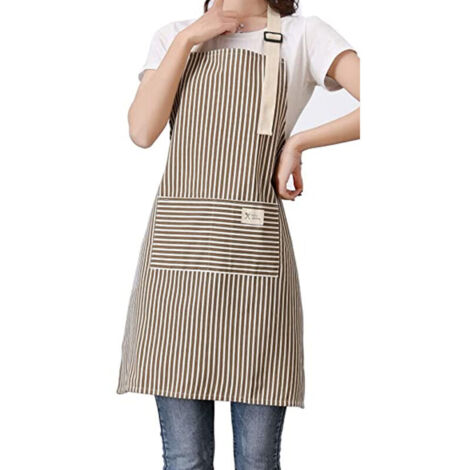 Cotton apron for men and women, with adjustable neck strap, perfect for the kitchen