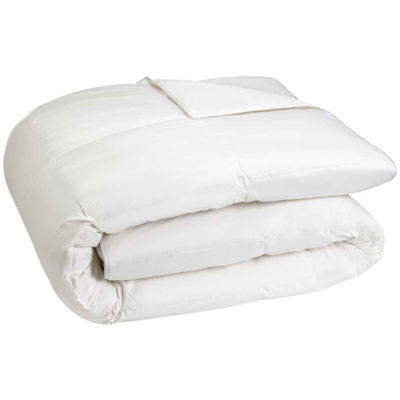 

EDREDON NORDICO 92% Plumon Densidad 275 gr/m² Mod. Toronto - Disponible en varios tamaños - Cama de 135 (220 Ancho X 220 Largo) - Blanco - Cotton