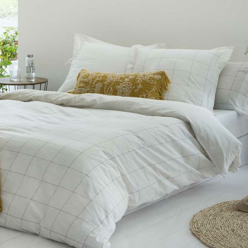 

COTTON ARTean Funda nordica ALGODÓN ORGANICO ZARAUZ 100% ALGODÓN ORGÁNICO - Disponible en varios tamaños - Cama de 90 x 190/200. - Blanco