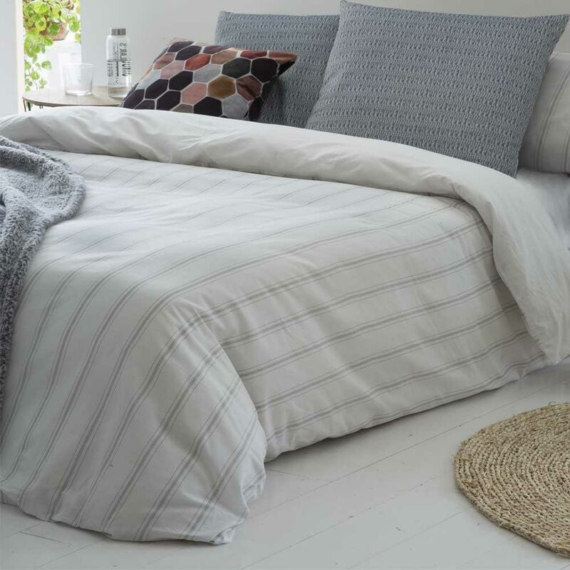 

Funda nordica ALGODÓN ORGANICO ZUMAYA (II) 100% ALGODÓN ORGÁNICO - Disponible en varios tamaños - Cama de 180 x 190/200. - Blanco - Cotton Artean