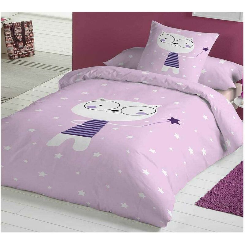 

Funda Nordica Infantil/Juvenil Reversible Clara - Disponible en varios tamaños - Cama de 90 - Rosa - Cotton Artean