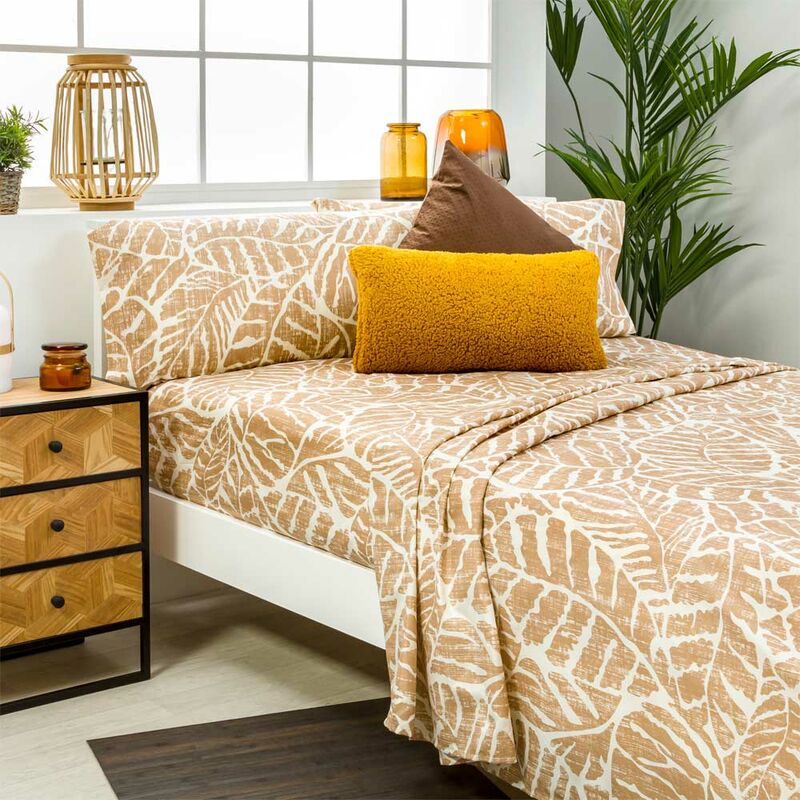 

Juego de sabanas ARTEDO Beige . HIPOALERGENICA - Disponible en varios tamaños - Cama de 90 x 190/200 - Beige - Cotton Artean