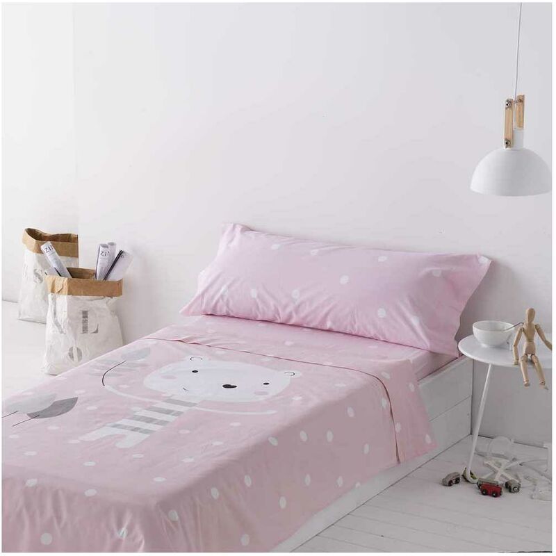 

Juego de sabanas Infantil/Juvenil Jorge Pink 100% ALGODÓN - Disponible en varios tamaños - Cama de 105 x 190/200. - Rosa - Cotton Artean