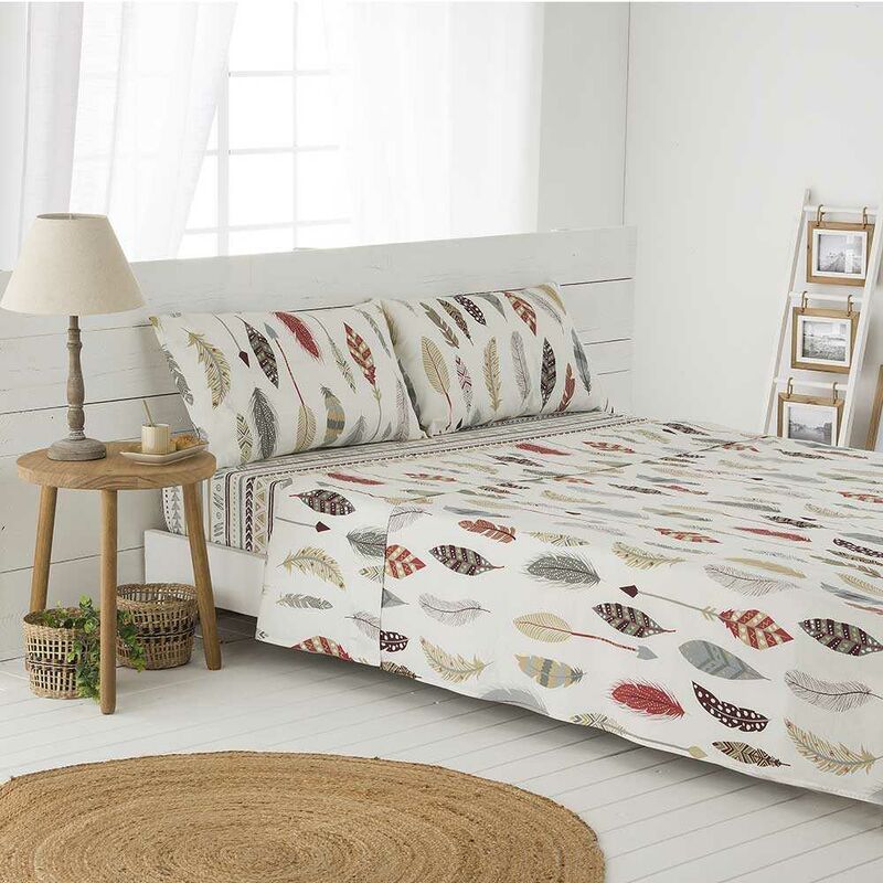 

Juego de sabanas Salve - Disponible en varios tamaños - Cama de 160 x 190/200. - Multicolor - Cotton Artean