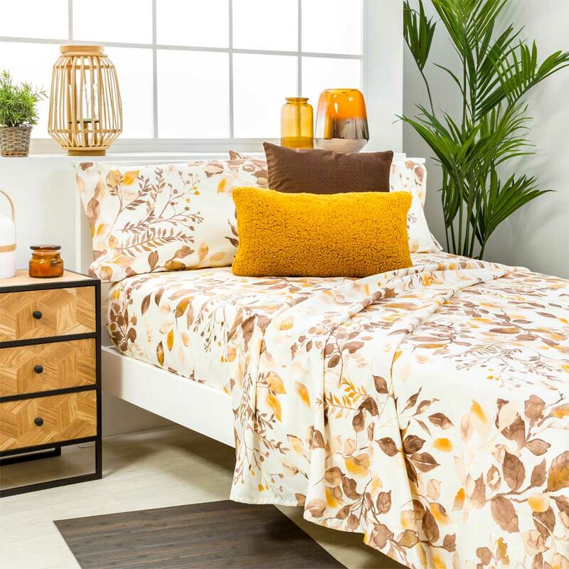 

Juego de sabanas SERELLA Beige HIPOALERGENICA - Disponible en varios tamaños - Cama de 135 x 190/200 - Beige - Cotton Artean