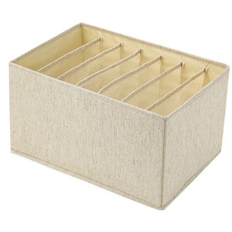 Cotton Clothes Drawer Organizer Jeans Organizer Clothes Storage Box