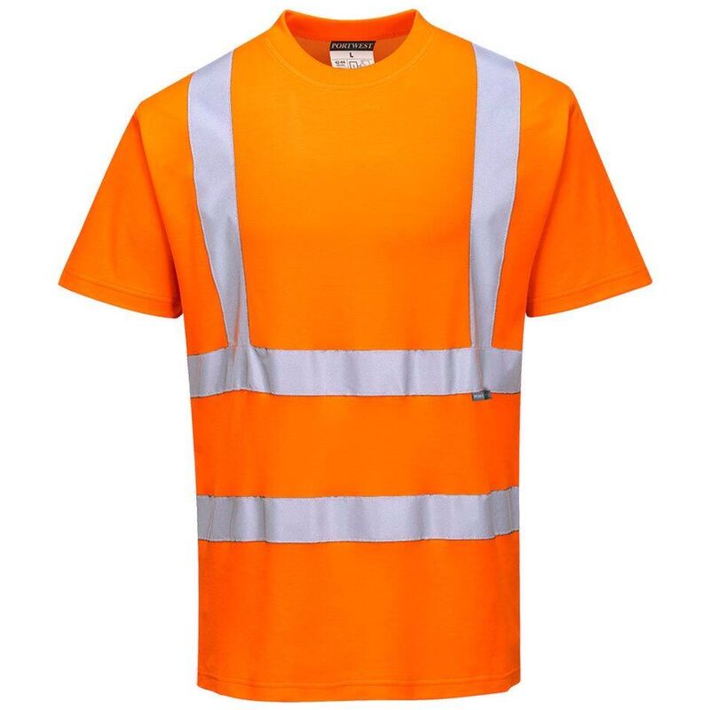 Image of T-shirt Portwest MC Cotton Comfort ad alta visibilità Arancione fluorescente XXXL