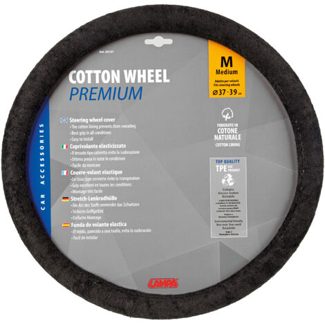 Cotton Wheel, coprivolante in cotone - M - Ø 37/39 cm