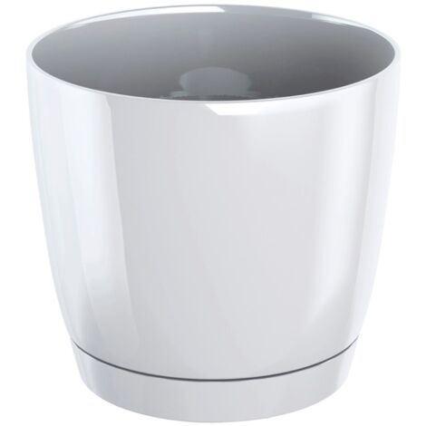 Coubi runder Kunststoffblumentopf mit Untersetzer 10x9,2cm