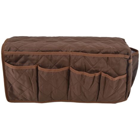 Couch Remote Holder Pocket Design Dustproof Waterproof Reasonable Layout Sofa Armrest OrganizersCoffee