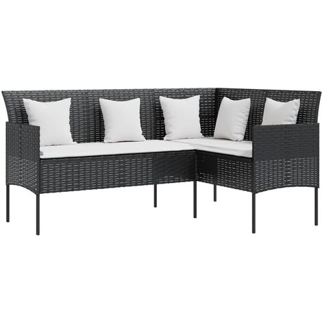 Couch Sofa  Black, Cream White vidaXL