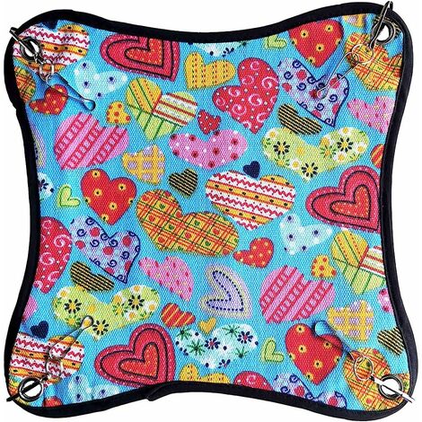 Couchage Et Mobilier pour Chats Hamster D'été pour Animaux Hamac Écureuil Motif Été Mat Small Animal Cooling Bed Guinée Cochon De Refroidissement Cage Hamac Rongeur Lit Suspendu De Couchage（2828cm)——V