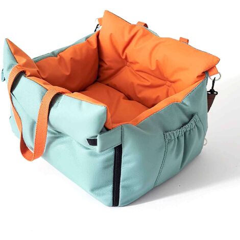 Couchage pour animaux de compagnie en cuir imperméable, sac de transport portable, amovible et lavable, siège de sécurité