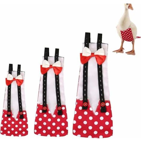 Couche d'oie de canard de poulet (S, rouge)