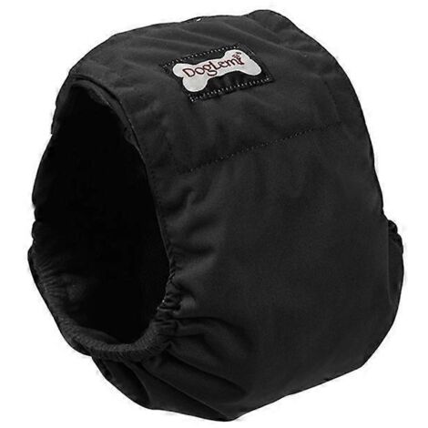 Couches physiologiques pour chien, culottes hygiéniques lavables pour chien mâle - Taille S - Noir