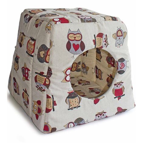 Couchette Igloo pour chiens et chats transformable en chenil ouvert Ligne Gufetti Record
