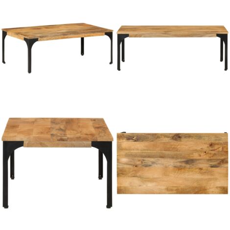 Couchtisch 100x55x35 cm Massivholz Mango - Couchtisch - Holztisch - Mangoholz - Wohnzimmerschmuck - Beistelltisch - Home & Living