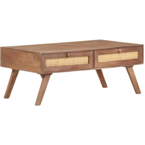 Couchtisch 100x60x40 cm Mango Massivholz vidaXL