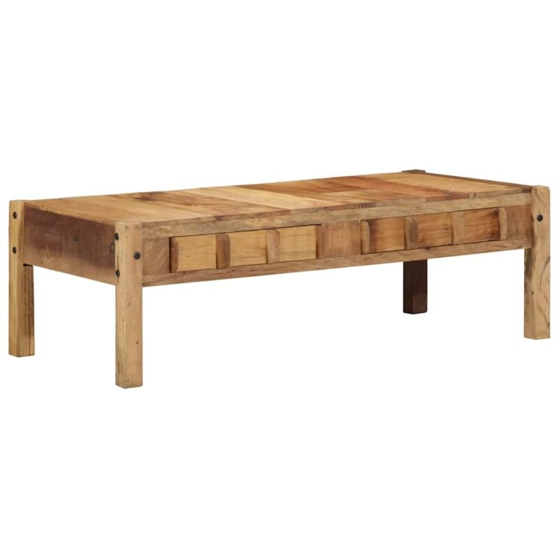 Couchtisch Braun 110 X 55 X 35 Cm Massivholz Altholz Vidaxl