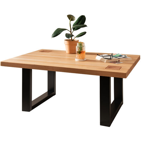Couchtisch 110x70 cm in massiver Buche geölt WINCHESTER-69
