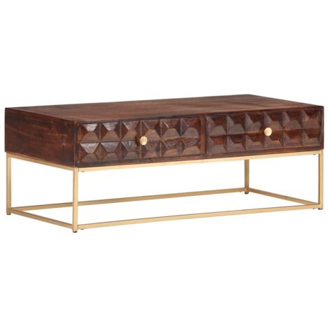 Couchtisch 112x50x40 cm Massivholz Mango vidaXL
