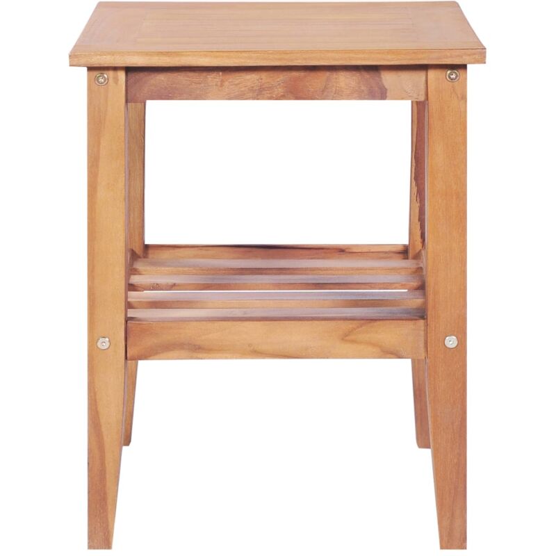 Couchtisch 40x40x50 Cm Quadratisch Massivholz Teak Vidaxl