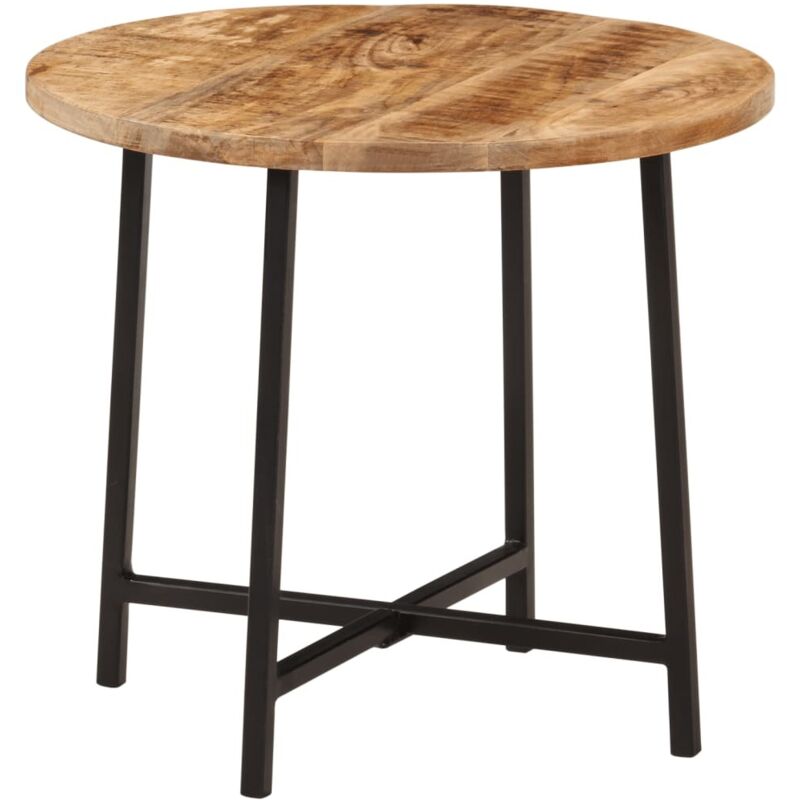 Couchtisch 45x45x40 Cm Massivholz Mango Und Eisen Vidaxl