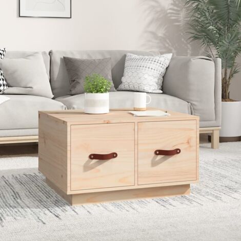 Couchtisch 60x53x35 cm aus massivem Kiefernholz