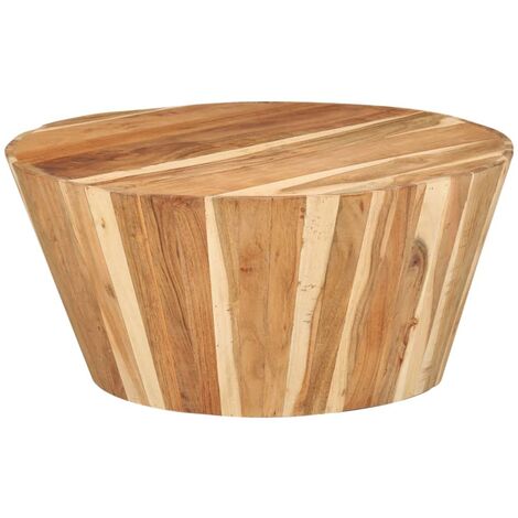 Couchtisch Ø65x31 cm Massivholz Akazie vidaXL