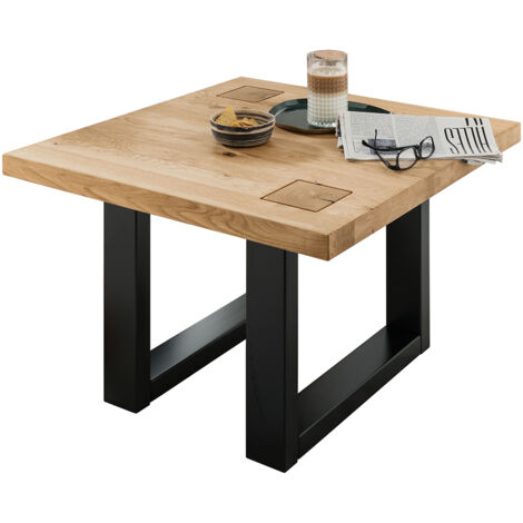 Couchtisch 70x70 cm Eiche massiv geölt WINCHESTER-69